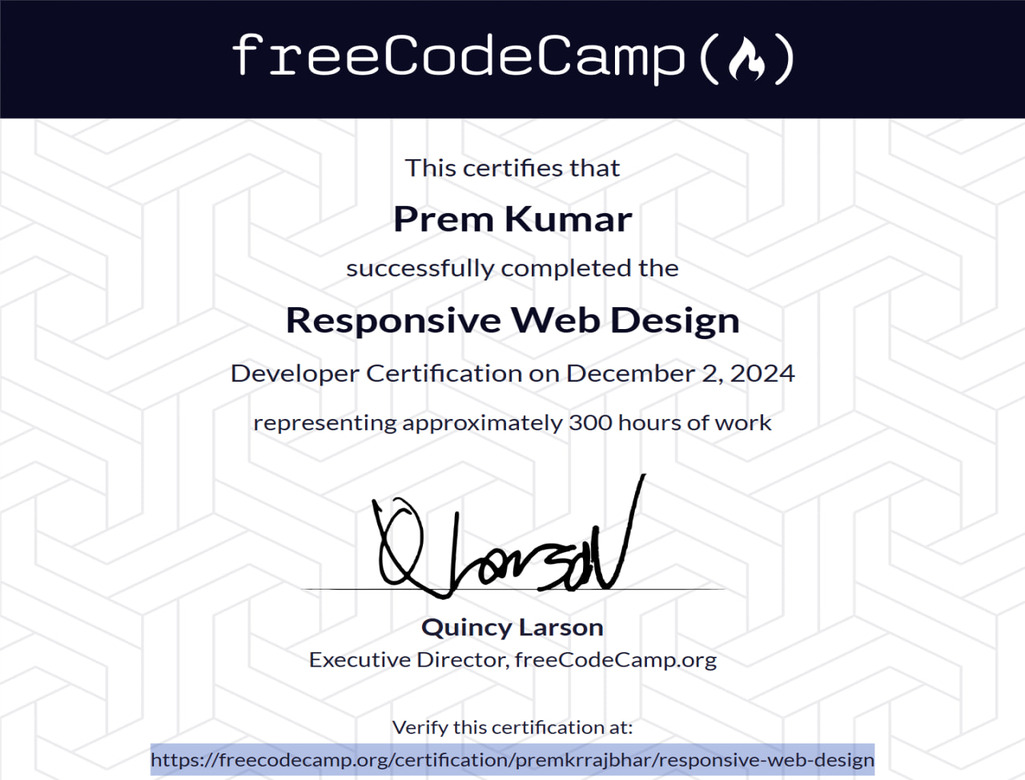 responsive web design certificate